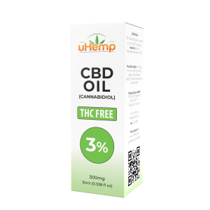 uHemp 3% CBD OIL (THC FREE) – 10ml