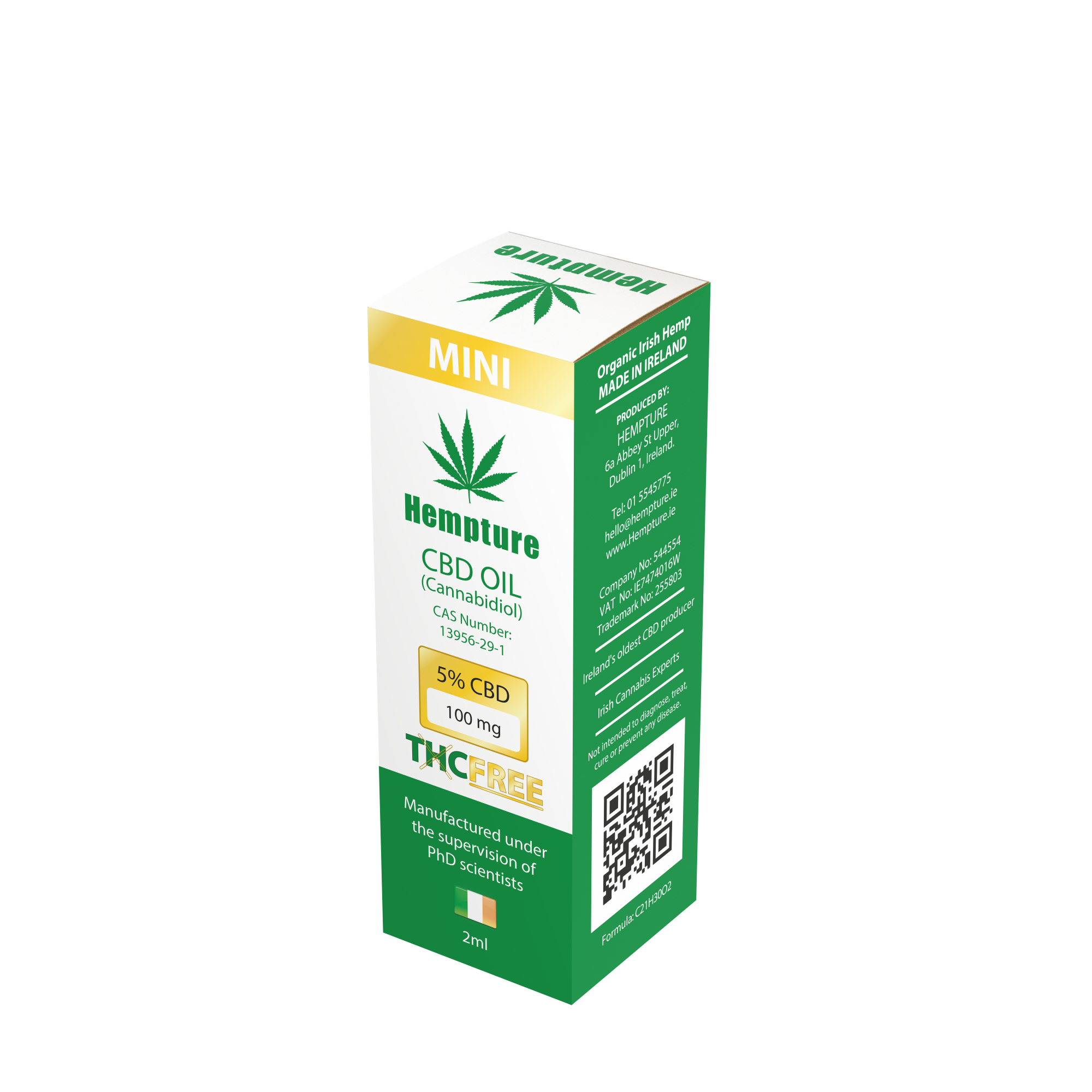 Hempture 5% THC free oil – 2ml